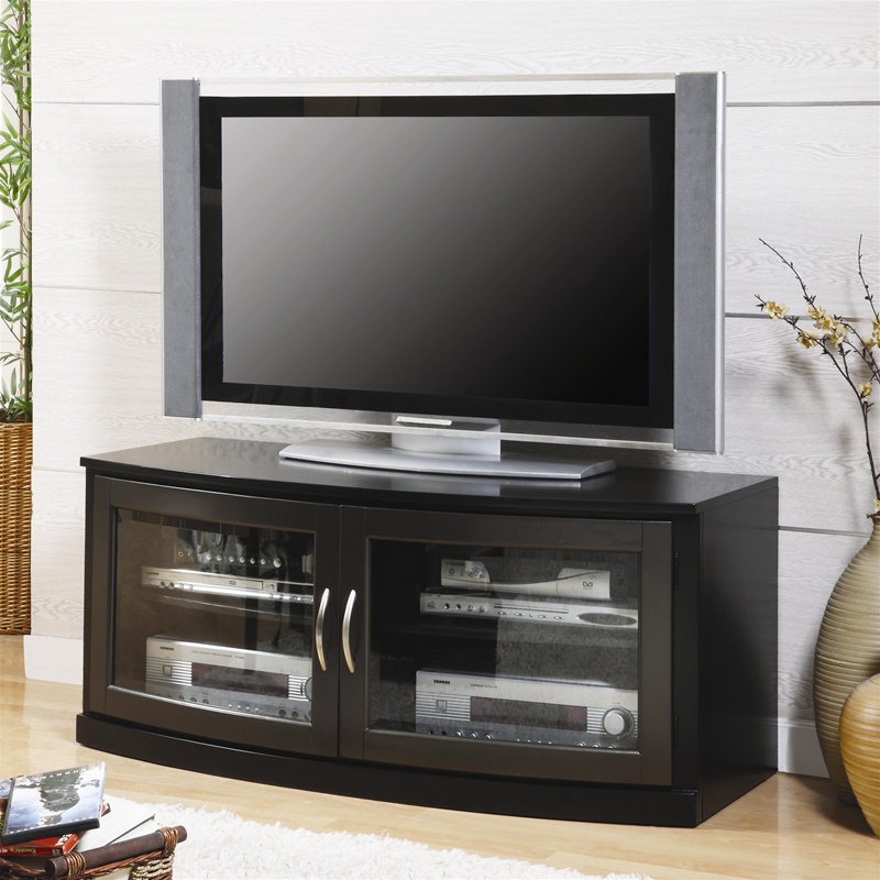 50-Inch TV Stand in Black Finish by Coaster - 700707