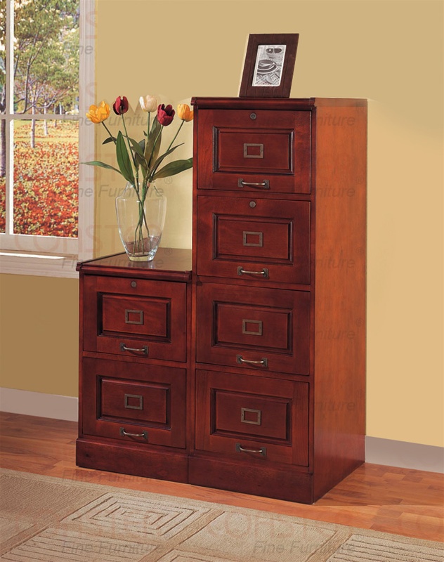 4 Drawer File in Cherry Finish by Coaster 800314