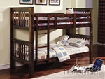 Haley Twin/Twin Walnut Bunk Bed by Acme - 02415