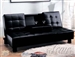 Monticello Sofa Bed with Tray in Black Bycast Upholstery by Acme - 05574