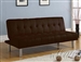 Trenton Chocolate Microfiber Adjustable Sofa Bed by Acme - 05591
