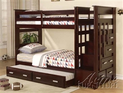 Allentown Twin/Twin Espresso Bunk Bed by Acme - 10170