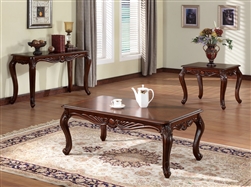 Birmingham Coffee Table in Brown Cherry Finish by Acme - 10240