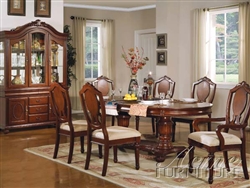 Classique 7 Piece Dining Set in Cherry Finish by Acme - 11830