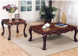 Dresden Occasional Tables in Cherry Finish by Acme - 12165