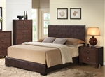 Madison Brown Upholstered Bed by Acme - 14370Q