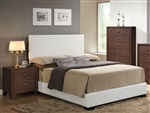Madison White Upholstered Bed by Acme - 14390Q