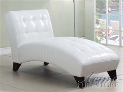 Anna White Bycast Chaise by Acme - 15037
