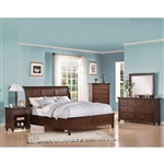Aceline Storage Bed 6 Piece Bedroom Set in Brown Cherry Finish by Acme - 21380