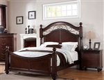 Cleveland Low Post Bed in Dark Cherry Finish by Acme - 21550Q