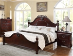 Gwyneth Low Post Bed in Cherry Finish by Acme - 21860Q