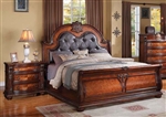 Nathaneal Sleigh Bed in Tobacco Finish by Acme - 22310Q