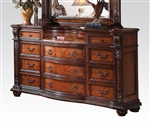 Nathaneal Marble Top Server in Tobacco Finish by Acme - 22315-D