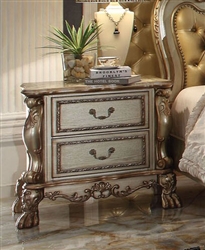 Dresden Nightstand in Gold Patina Finish by Acme - 23163
