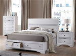 Naima Storage Bed in White Finish by Acme - 25770Q