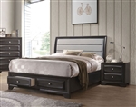 Soteris Storage Bed in Antique Gray Finish by Acme - 26540Q