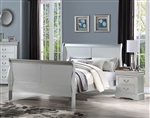 Louis Philippe III Bed in Platinum Finish by Acme - 26700Q