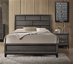 Valdemar Bed in Weathered Gray Finish by Acme - 27050Q