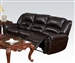 Ralph Reclining Sofa in Dark Brown Leather by Acme - 50285