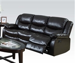 Fullerton Reclining Sofa in Espresso Bonded Leather by Acme - 50560