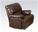 Daishiro Chestnut Leather Recliner by Acme - 50747