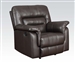 Neon Recliner in Dark Brown Leather by Acme - 50842