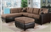Milano Saddle Easy Rider / Espresso Bycast Left Facing Chaise Sectional by Acme - 51330