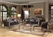 Chantelle 2 Piece Sofa Set in Antiqued Silver Finish by Acme - 51540-S