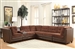 Vlord Brown Chenille / PU Reversible Sectional by Acme - 52230