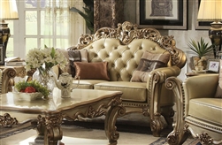 Vendome Loveseat in Gold Patina Finish by Acme - 53001