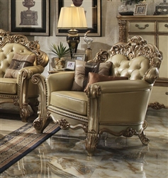 Vendome Chair in Gold Patina Finish by Acme - 53002