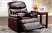 Arcadia Cracked Brown Bonded Leather Recliner by Acme - 59016