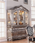 Chantelle Buffet & Hutch in Antique Silver Finish by Acme - 60544