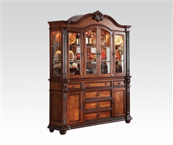 Nathaneal Buffet and Hutch in Tobacco Finish by Acme - 62314