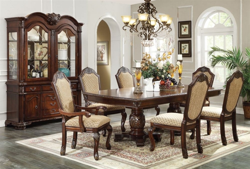 Chateau De Ville Double Pedestal Table 7 Piece Dining Set in