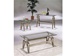 Montrose Glass Top Pewter Finish 3 Piece Occasional Table Set by Acme - 6629