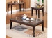 Danville Black Marble Top 3 Piece Coffee/End Table Set in Espresso Finish by Acme - 7142