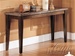 Danville Black Marble Top Sofa Table in Espresso Finish by Acme - 7144