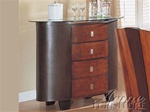 Cosmo Side Board in Two Toned Finish with Clear Beveled Glass Top by Acme - 8448