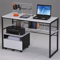 Ellis Black and White Computer Desk by Acme - 92072