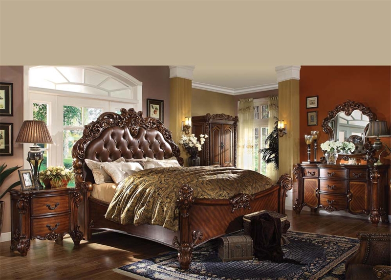 Vendome 6 Piece Bedroom Set in Cherry Finish by Acme - 22000