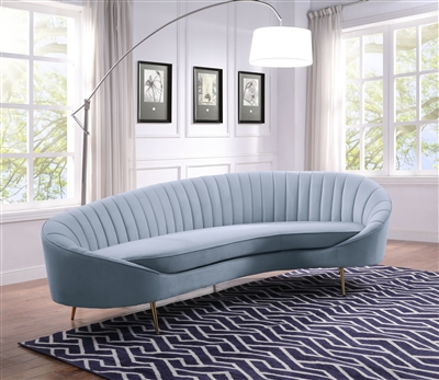 Ballard Sofa in Light Gray Velvet Finish by Acme - 00204