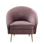 Abey Chair in Pink Velvet Finish by Acme - 00206