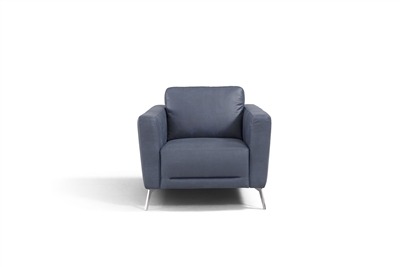 Astonic Chair in Blue Leather Finish by Acme - 00214