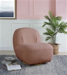 Yedaid Accent Chair in Pink Teddy Sherpa Finish by Acme - 00232