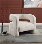 Yitua Accent Chair in White Teddy Sherpa Finish by Acme - 00233