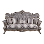 Elozzol Sofa in Fabric & Antique Bronze Finish by Acme - 00299