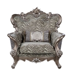 Elozzol Chair in Fabric & Antique Bronze Finish by Acme - 00301