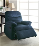 Arcadia Recliner in Blue Woven Fabric Finish by Acme - 00700