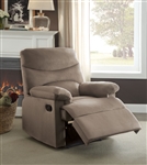 Arcadia Recliner in Light Brown Woven Fabric Finish by Acme - 00703